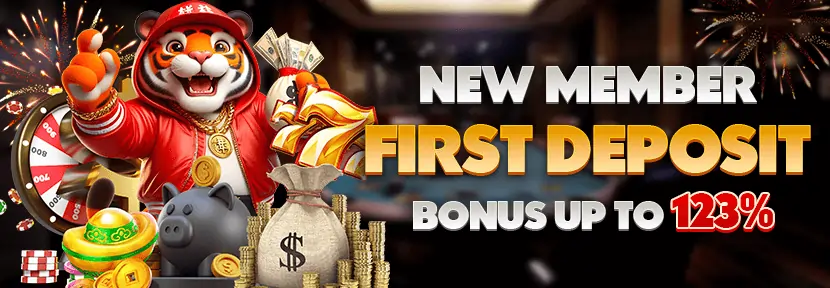 new member first deposit bonus up to 123% at 123ph online casino!