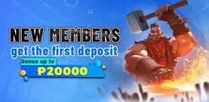 new members-get the first deposit bonus up to P20,000 at kk777 Ph!