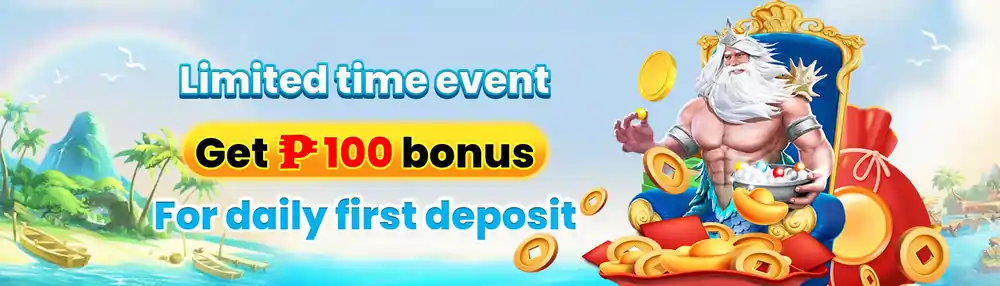 limited time event get 100 bonus for daily fist deposit 