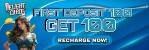 first deposit get free 100 at delightcard Ph casino!