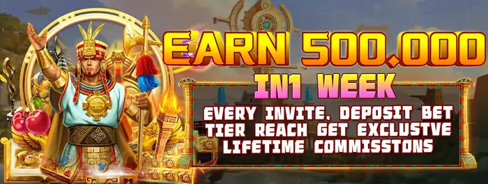 earn up to 500k in 1 week -lifetime commission at 456Jill casino!