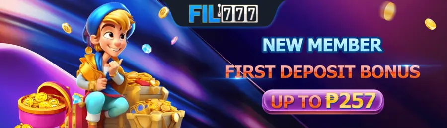 fil777 casino new member bonus up to P257!