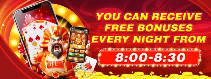 receive free bonuses every night from 8:oo-8:30 pm!