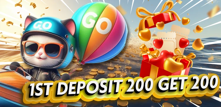 first deposit 200 get 200 instantly!