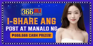 share post to win up to P666,666 cash prizes at 366jili ph!